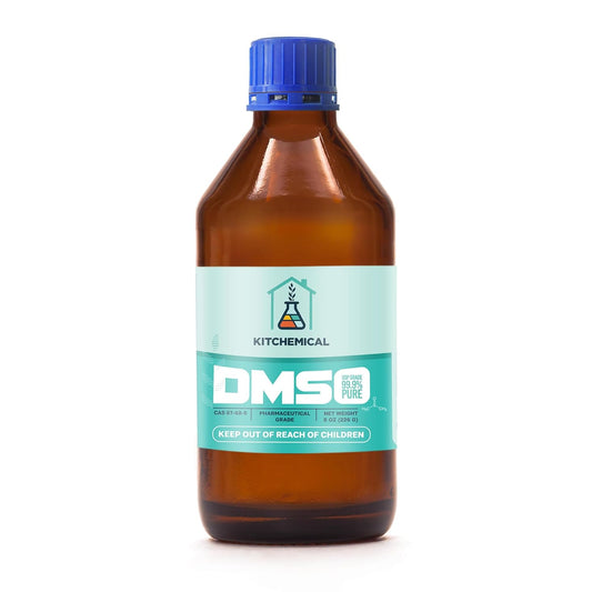 Pharmaceutical Grade 99.9% Pure DMSO in a Glass Bottle, Pure Liquid Dimethyl Sulfoxide 8 OZ, Non-Diluted, Low Odor