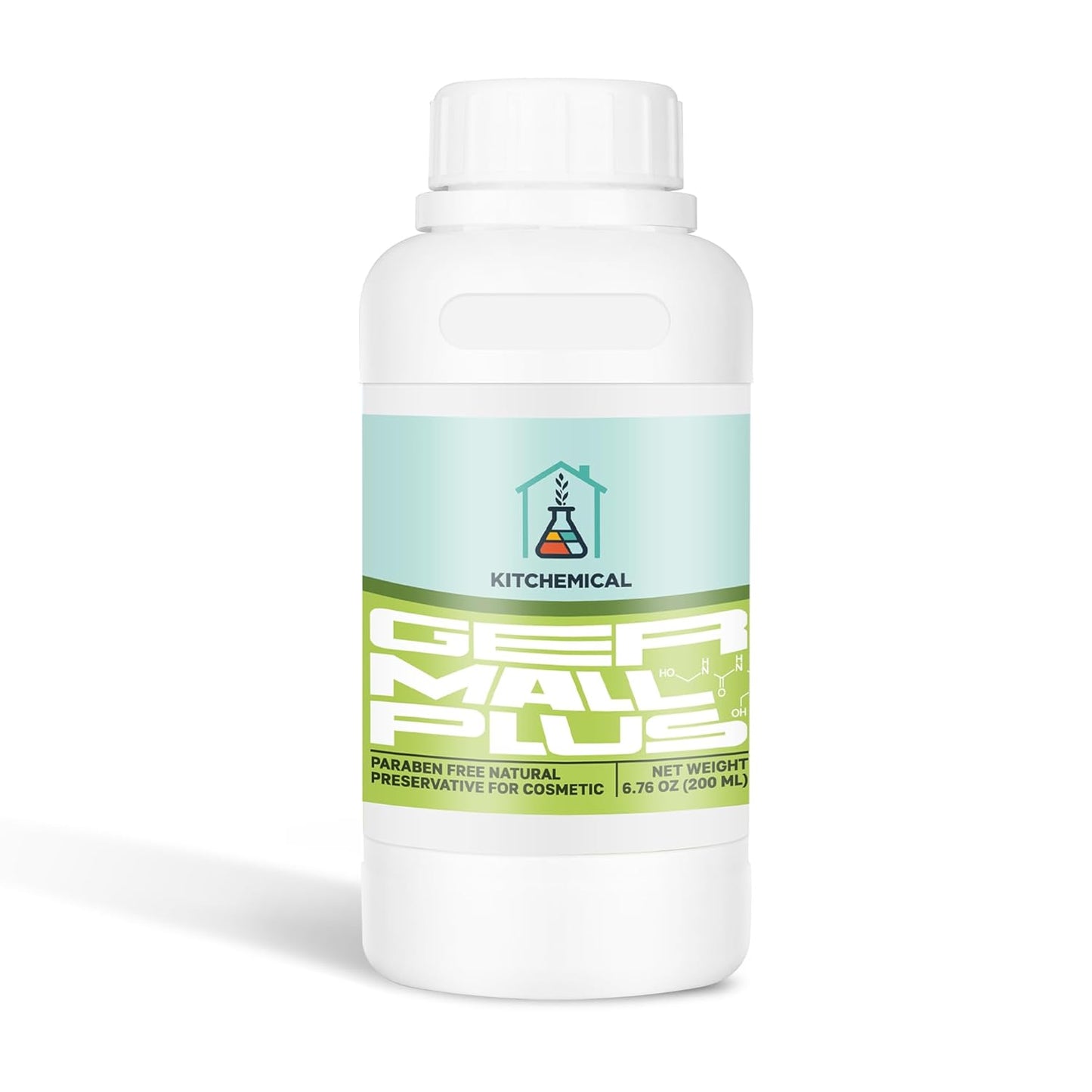 KITCHEMICAL Germall Plus Natural Preservative (6.76 oz / 200 mL), Paraben-Free, Broad-Spectrum Preservative for Lotions, Shampoos, Creams & Water-Based Cosmetics, Safe & Gentle Formula
